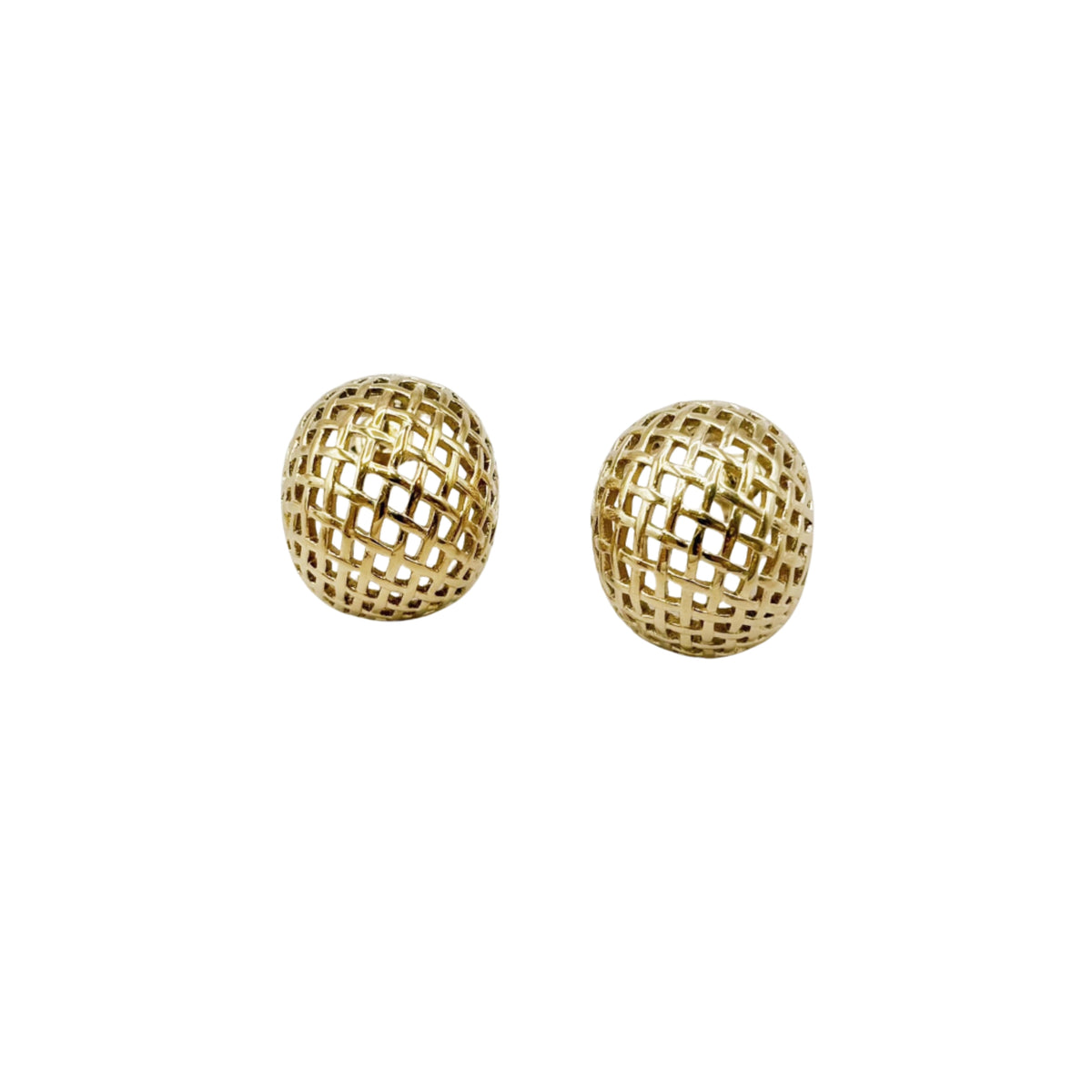 Boucles d'oreilles en acier inoxydable doré !