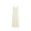 Robe satinée ivoire à fines bretelles réglables, composée de 98 % de viscose et 2 % de soie !

Conseils d’entretien :
Lavage à la main ou en machine à 30°C sur cycle délicat. Repassage doux sur l’envers. Éviter le sèche-linge. Ranger sur cintre pour préserver la fluidité du tissu.

Fabriquée en Italie